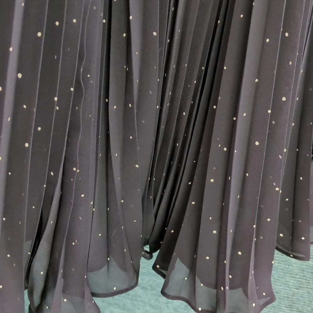 Kay Unger New York Pleated Polka Dot Dress Vintage 80's - Picture 12 of 12